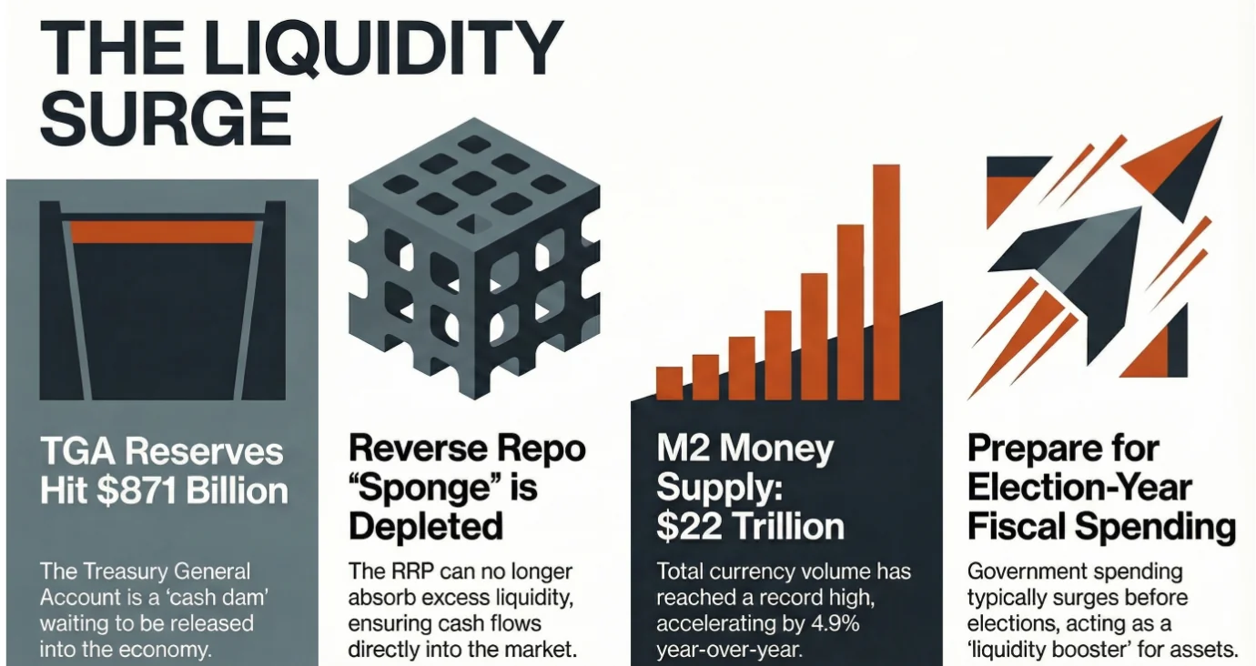 [US Liquidity Outlook] $900B Trapped Behind the Dam: How the May Release Will Transform the Market